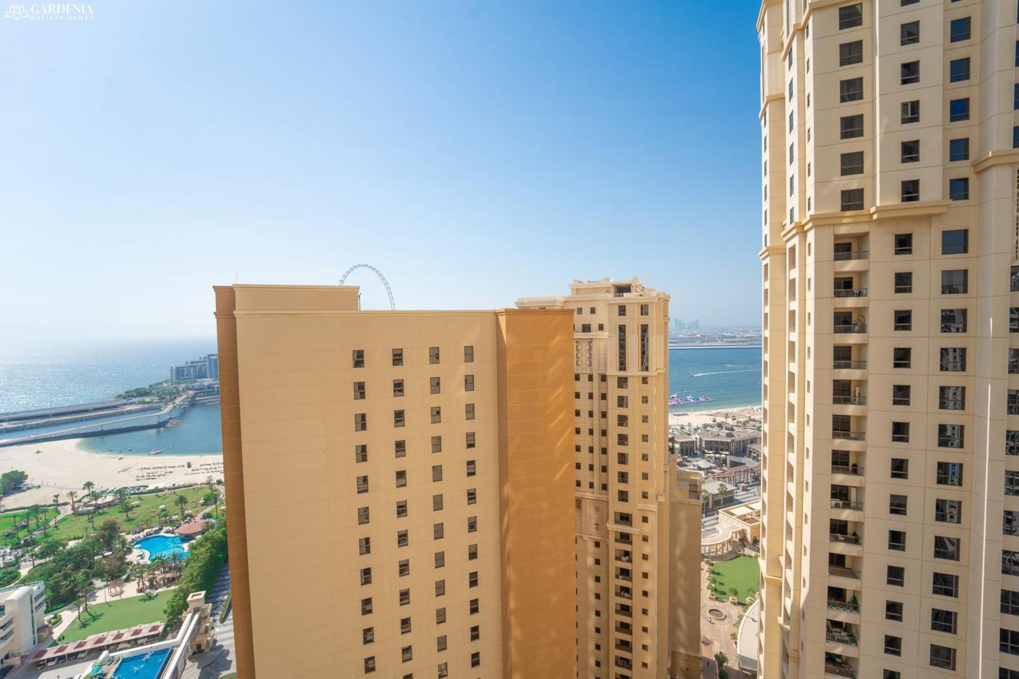 Jbr Amwaj 4 , Upgraded Sea And Ain Dubai Views, 2M Walk To Beach By Gardenia Suitse エクステリア 写真