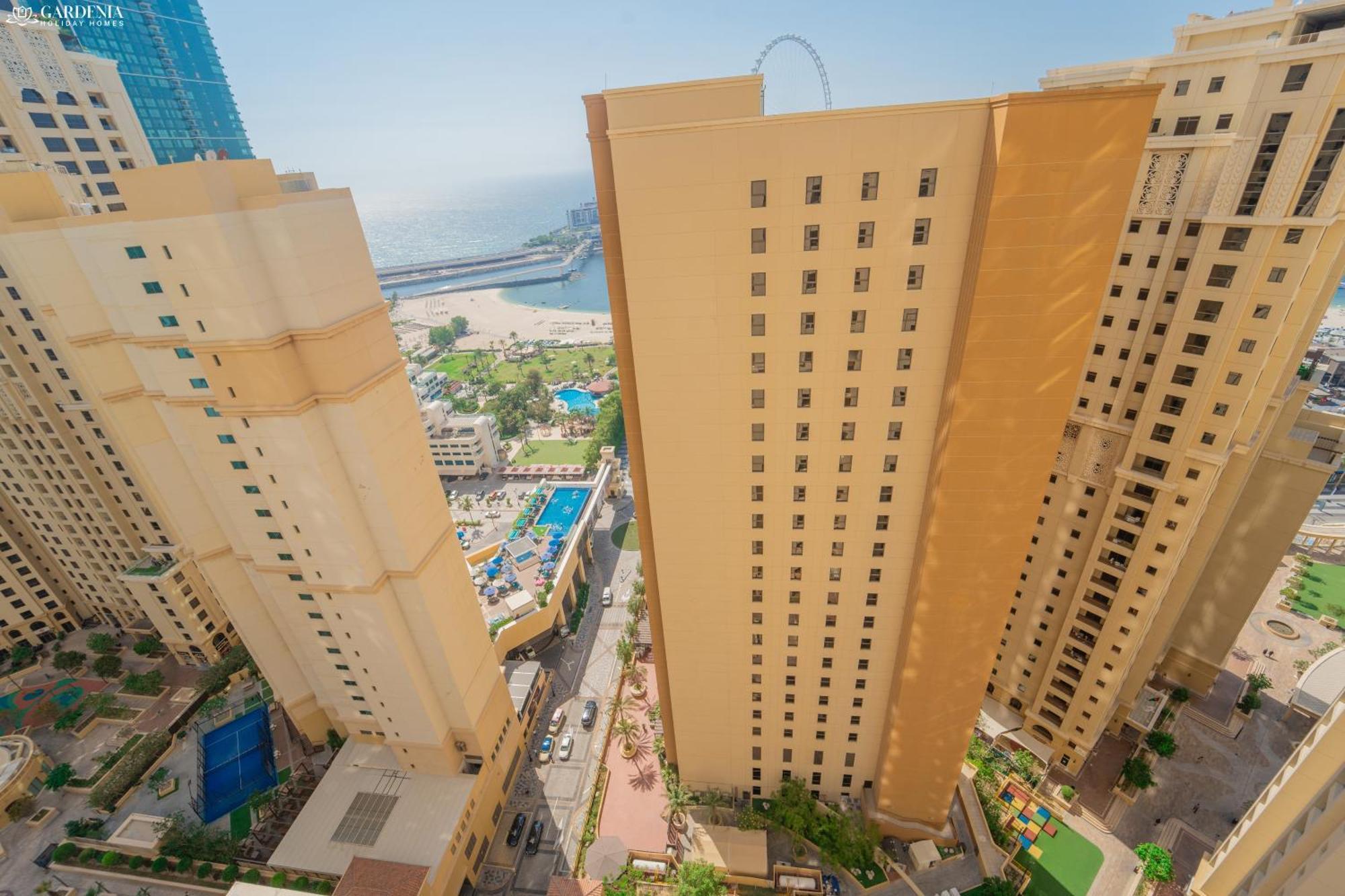 Jbr Amwaj 4 , Upgraded Sea And Ain Dubai Views, 2M Walk To Beach By Gardenia Suitse エクステリア 写真