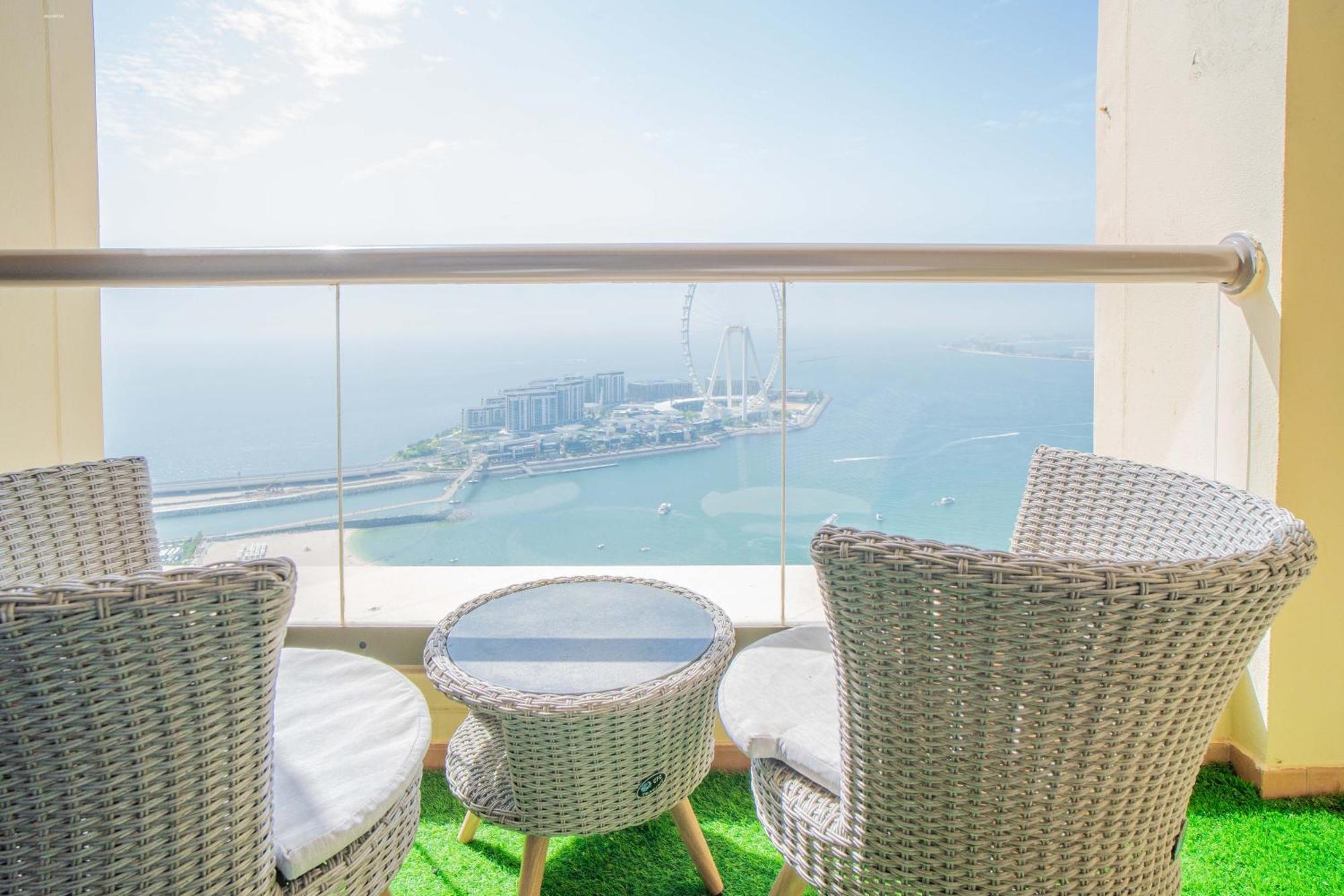 Jbr Amwaj 4 , Upgraded Sea And Ain Dubai Views, 2M Walk To Beach By Gardenia Suitse エクステリア 写真