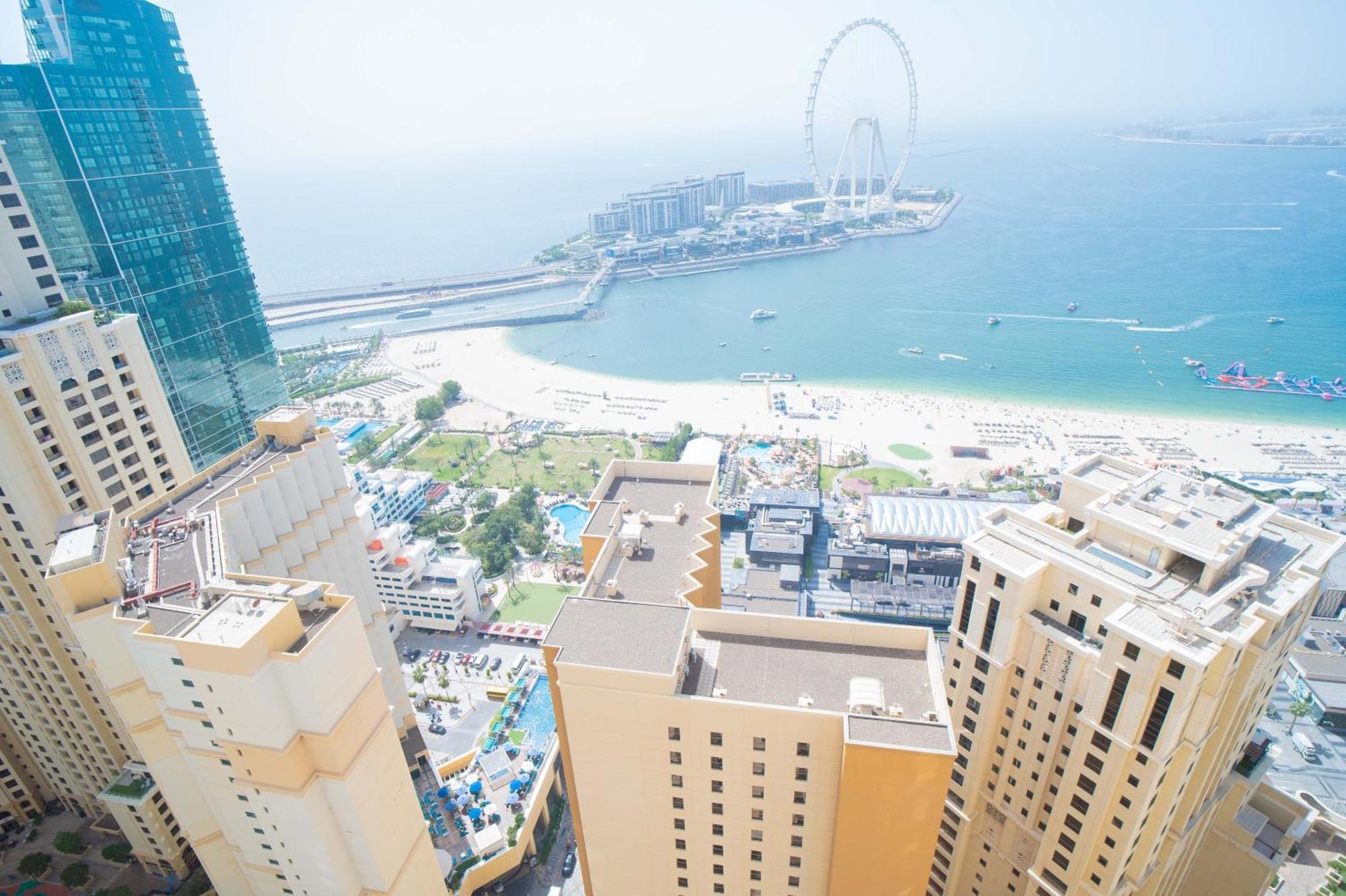 Jbr Amwaj 4 , Upgraded Sea And Ain Dubai Views, 2M Walk To Beach By Gardenia Suitse エクステリア 写真