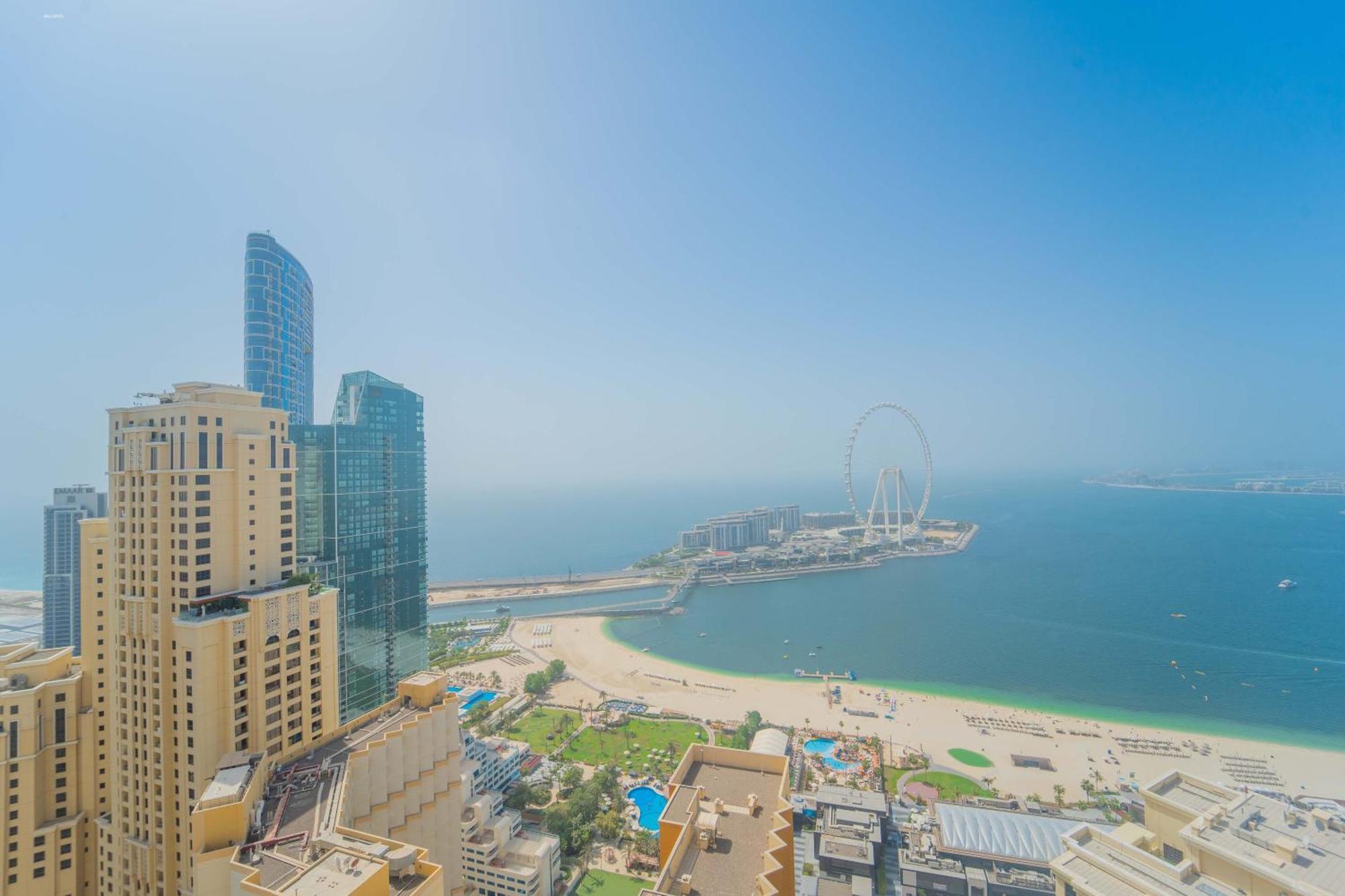 Jbr Amwaj 4 , Upgraded Sea And Ain Dubai Views, 2M Walk To Beach By Gardenia Suitse エクステリア 写真