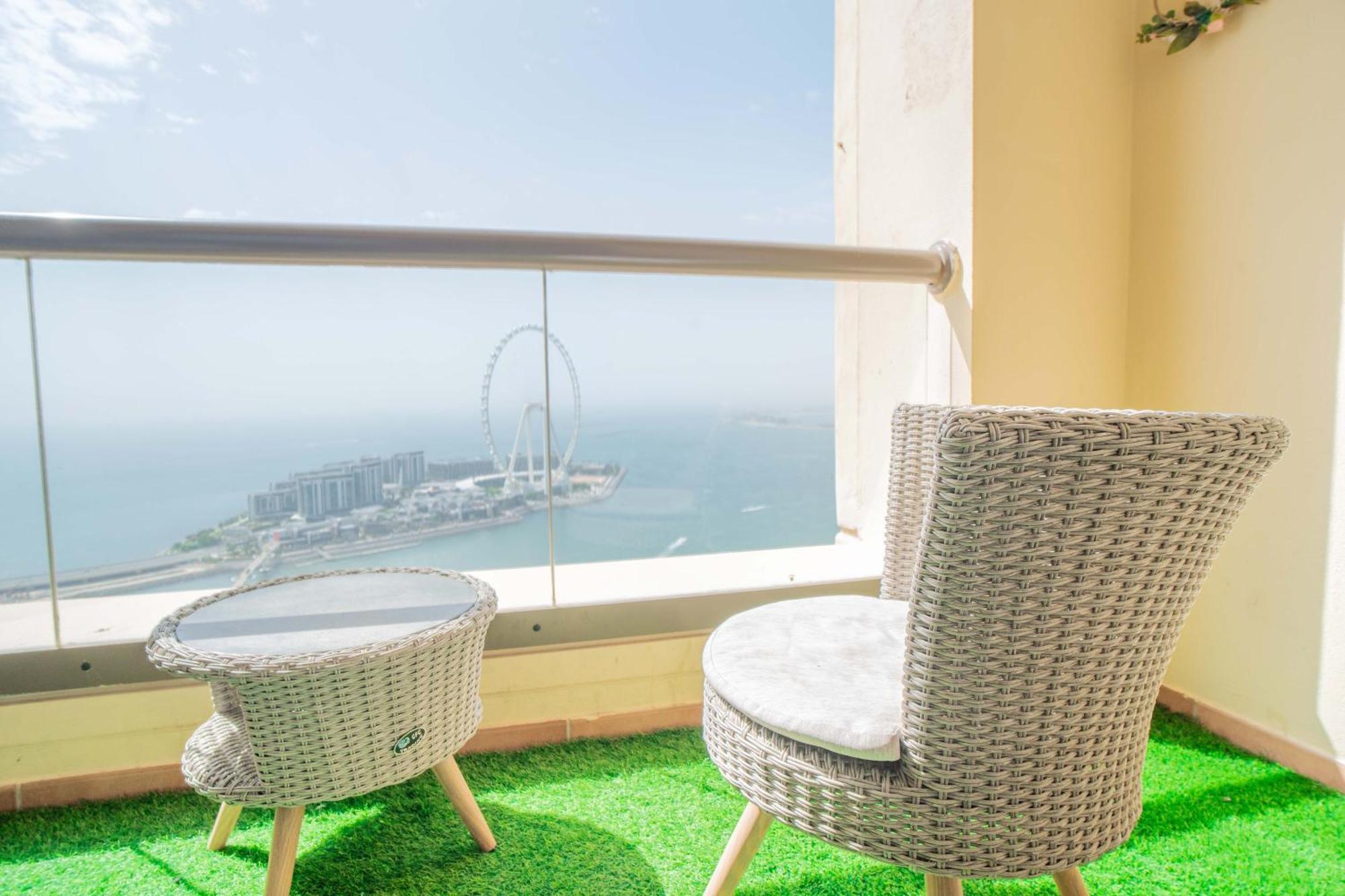 Jbr Amwaj 4 , Upgraded Sea And Ain Dubai Views, 2M Walk To Beach By Gardenia Suitse エクステリア 写真
