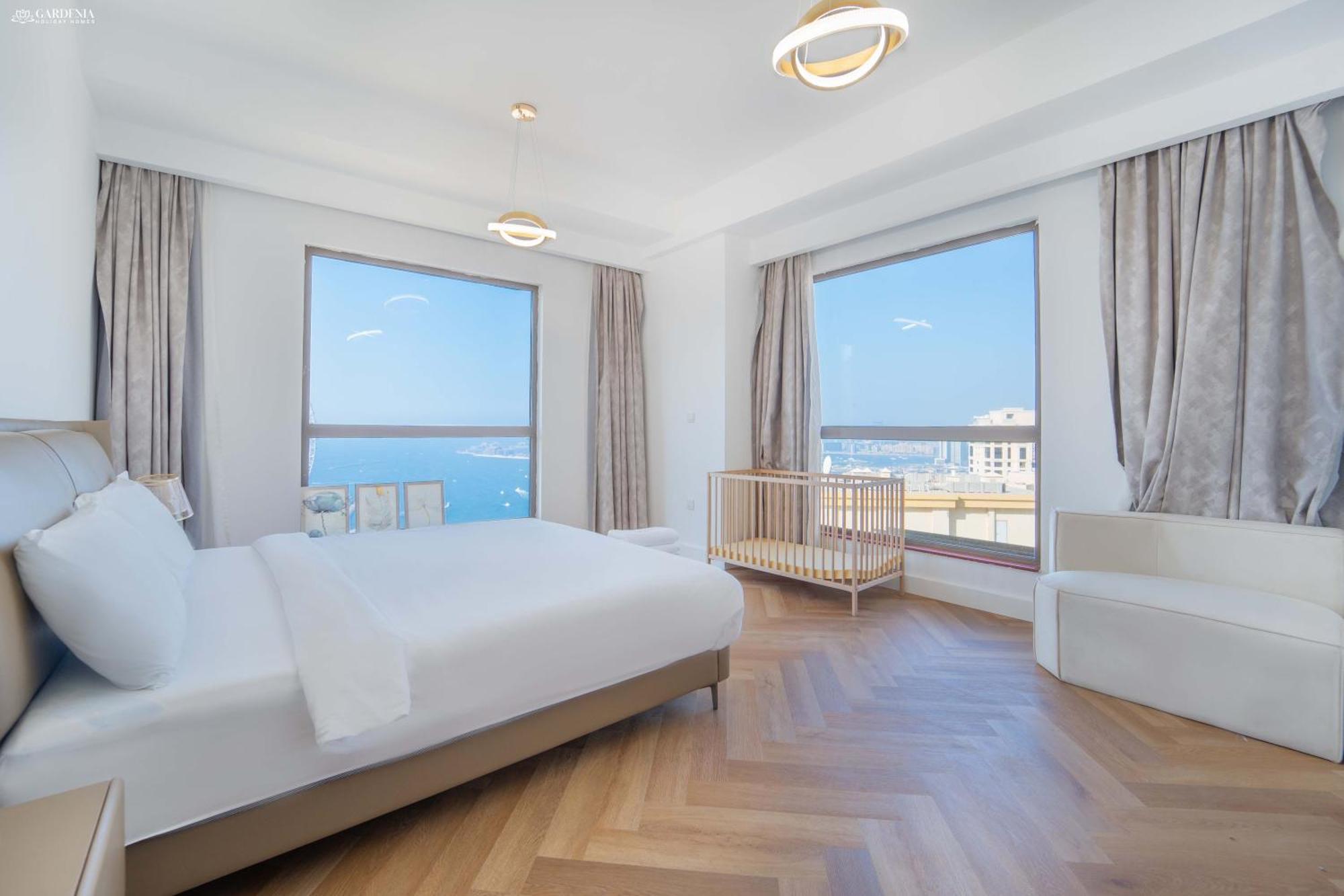 Jbr Amwaj 4 , Upgraded Sea And Ain Dubai Views, 2M Walk To Beach By Gardenia Suitse エクステリア 写真